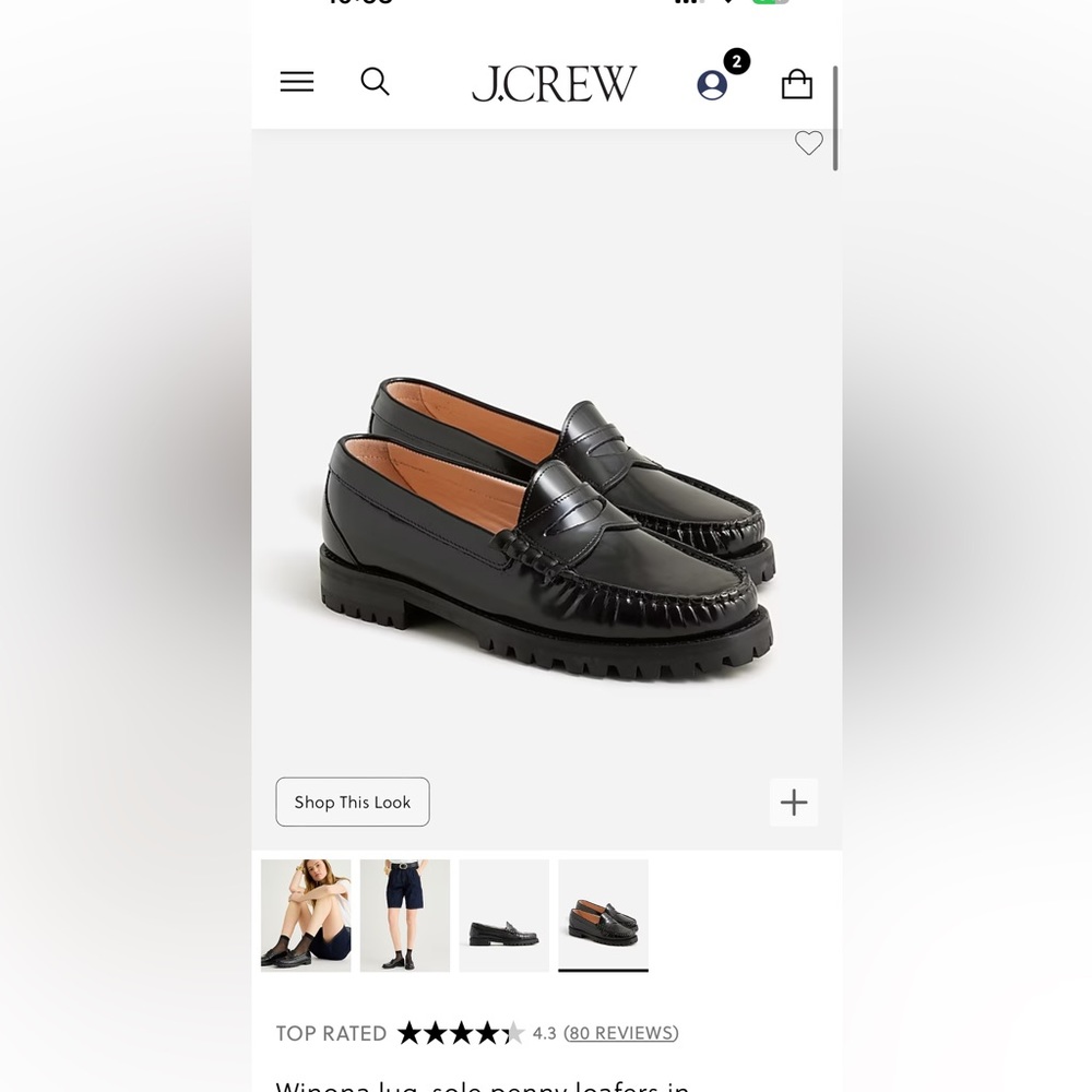 JCREW LEATHER LOAFERS